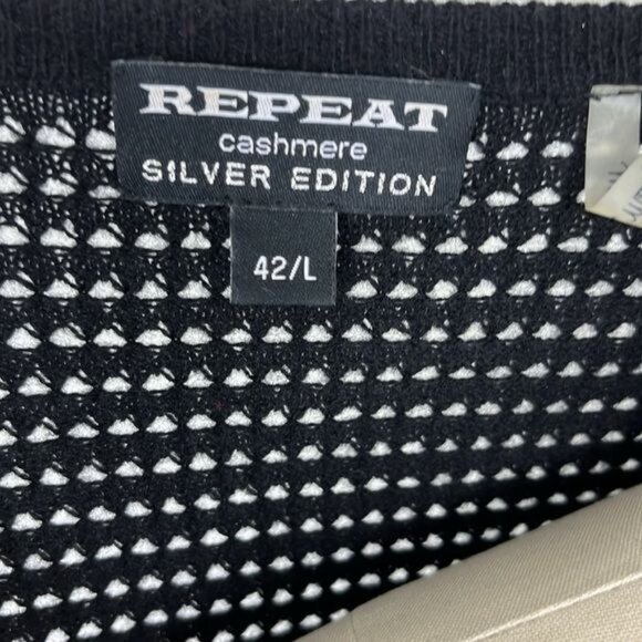 Repeat Cashmere Silver Edition Perforated Cardigan - Picture 5 of 7